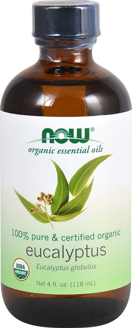 NOW Organic Essential Oils Eucalyptus Oil -- 4 Fl Oz