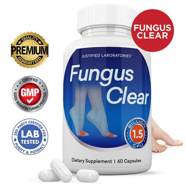 Fungus Clear Probiotic 1.5 Billion CFU Supplement Pills Toenail Fungus Treatment 60 Capsules