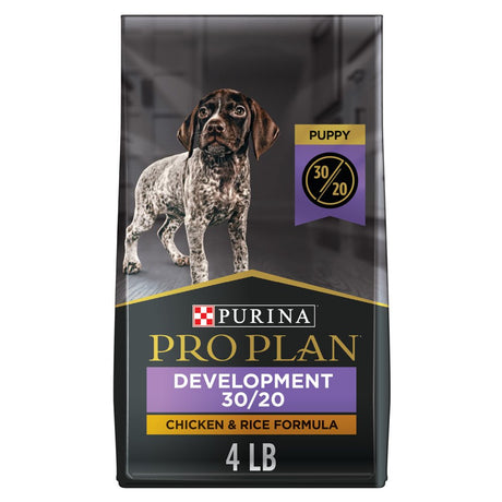 Purina Pro Plan High Protein Dry Dog Puppy Food, Puppy Sport Development 30/20 Chicken & Rice, 4 Lb Bag