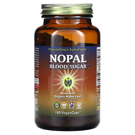 Healthforce Nutritionals - Nopal Blood Sugar - 180 Vegetarian Capsules