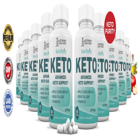 (10 Pack) Keto Purity ACV Pills 1275Mg Alternative to Gummies Dietary Supplement 600 Capsules