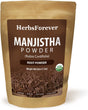 Herbsforever Manjistha Powder – Rubia Cordifolia – Skin Care Herb – Support Detoxification and Purification – Non GMO, Organic, Vegan – 454 GMS