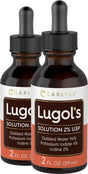 Lugols Iodine 2 Percent 2 Fl Oz Twin Pack | Potassium Iodide and Iodine Solution 2% | by Carlyle