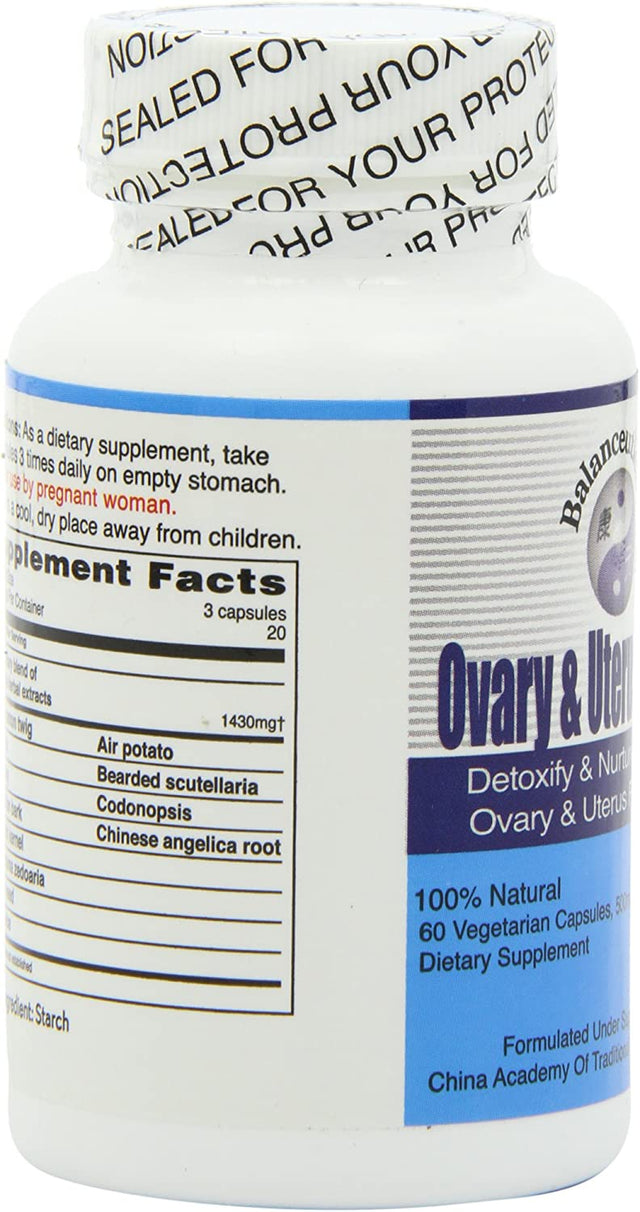 Balanceuticals Ovary & Uterus Clean, 500 Mg Dietary Supplement Capsules, 60-Count Bottle