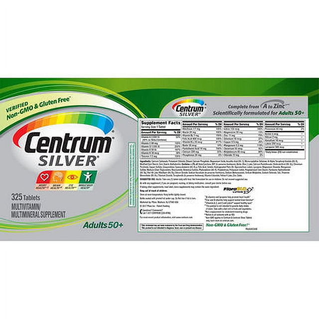 Centrum Silver Adults 50+, 325 Tablets