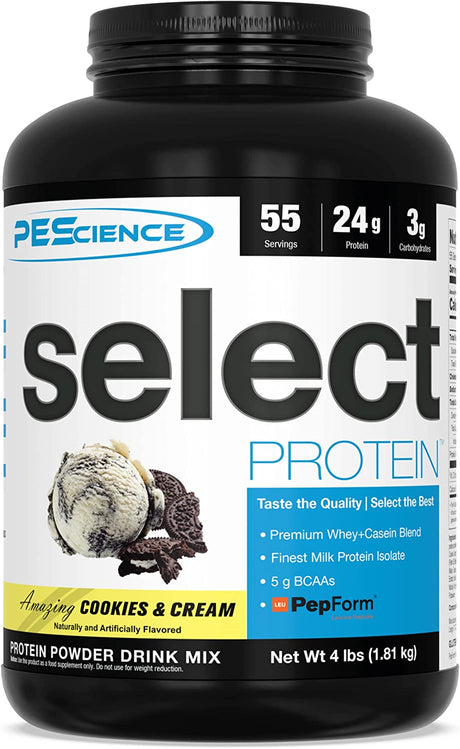 Pescience Select Low Carb Protein Powder, Cookies and Cream, 55 Serving, Keto Friendly and Gluten Free