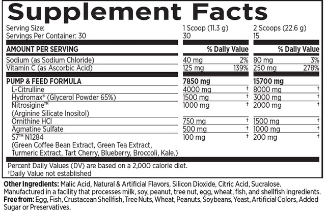 MRI PERFORMANCE NO2 BLACK® MUSCLE + PUMP NITRIC OXIDE (30 SERVINGS)