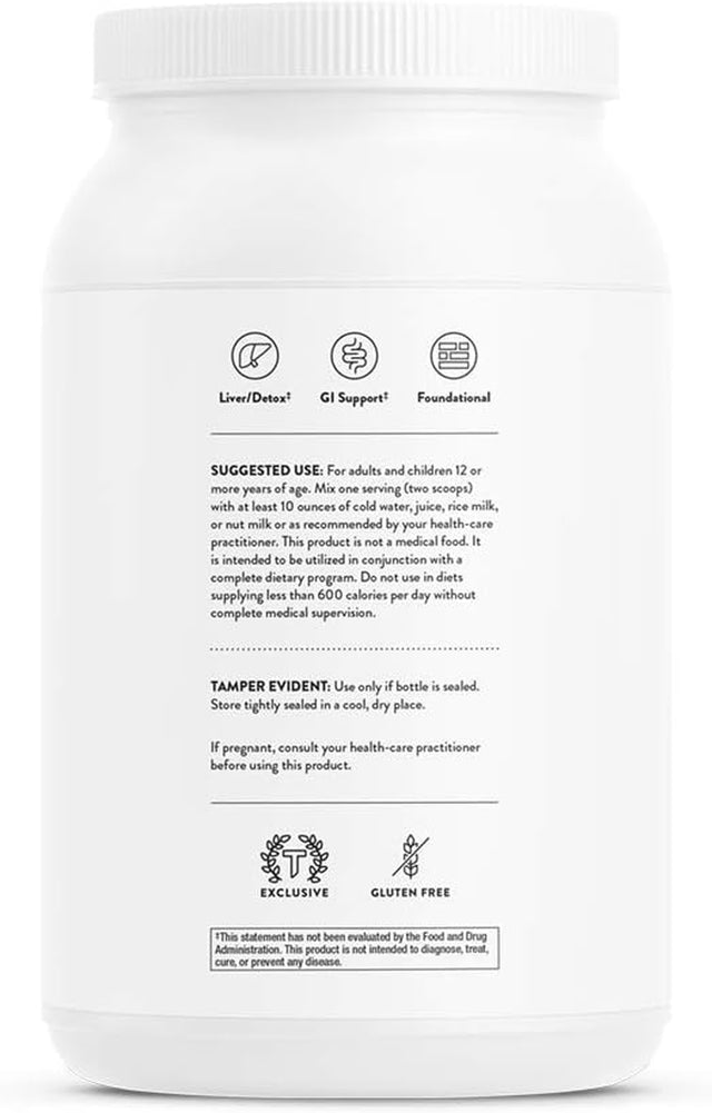 Thorne Mediclear-Sgs - Foundational Support, Eliminate Environmental and Dietary Toxins - Rice and Pea Protein-Based Drink Powder with a Complete Multivitamin-Mineral Profile - Chocolate - 38.2 Oz