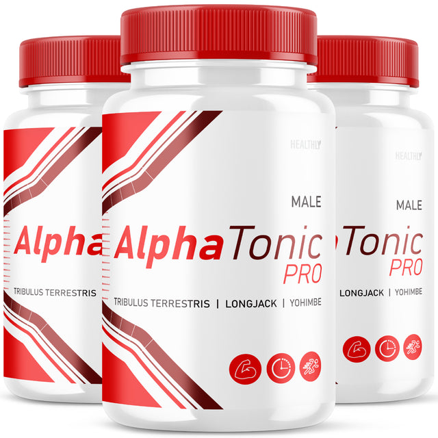 (3 Pack) Alpha Tonic Booster T Powder Alphatonic Supplement Pills for Men, Women (180 Capsules)