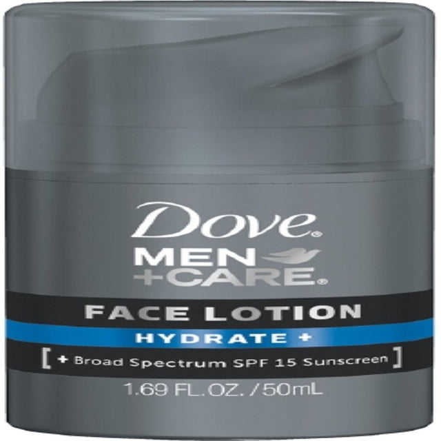 Dove Men+Care Face Lotion, Hydrate 1.69 Oz (Pack of 3)