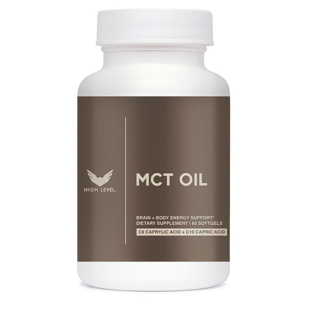 Ultra Premium MCT Oil | High Level | 60 Softgels | Boost Brainpower, Supercharge Energy, Control Hunger, Superior Gut Health, Enhance Keto Diet and Ketosis | Derived from Pure Coconut O