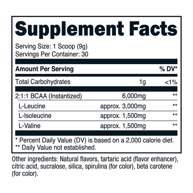 Nutricost BCAA Powder 2:1:1 (Green Apple), 30 Servings - Amino Acid Supplement