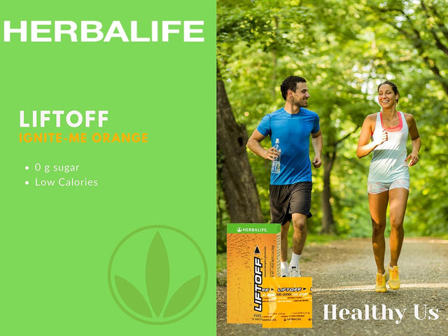 HERBALIFE LIFTOFF Energy Tablets - Ignite-Me-Orange - Instant Energy Drink Tablets for Natural Boost of Energy, Clears Minds, Improves Concentration (60 Tablets)