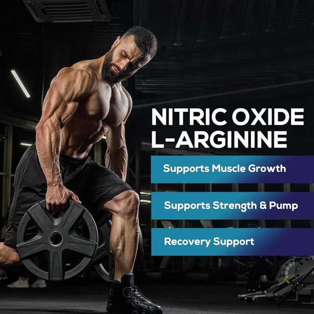 Extra Strength Nitric Oxide Supplement L Arginine 3X Strength Highest Potency - 60 Capsules (Pack of 10)