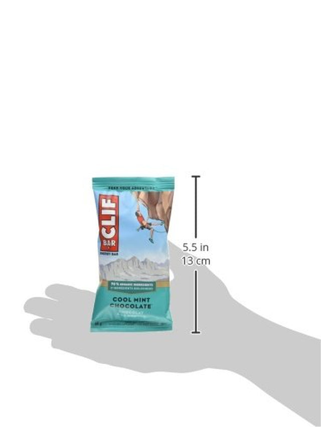 CLIF Cool Mint Chocolate Bar 12 Count, 2.4 OZ