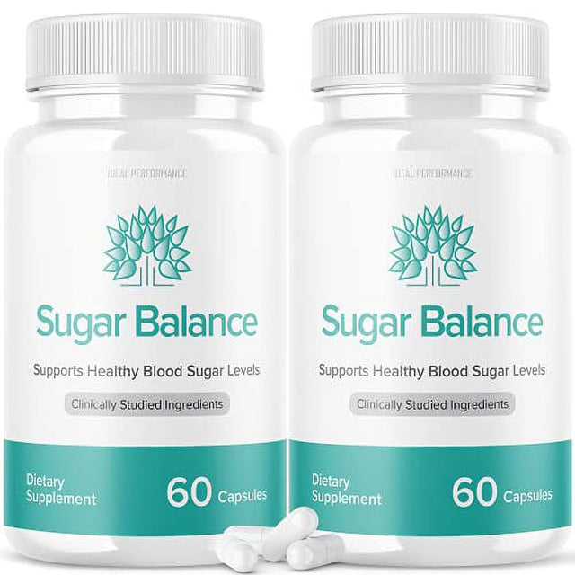 Sugar Balance Pills Supplement for Diabetes Sugarbalance Healthy Blood Sugar Levels (2 Pack - 120 Capsules)