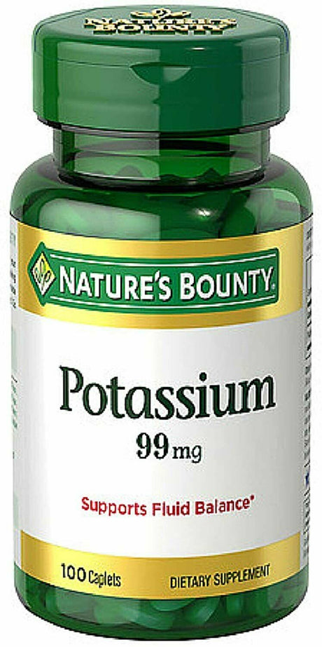 "Nature'S Bounty Essential Potassium Supports Fluid Balanced 99Mg, 100Ct, 4-Pack"