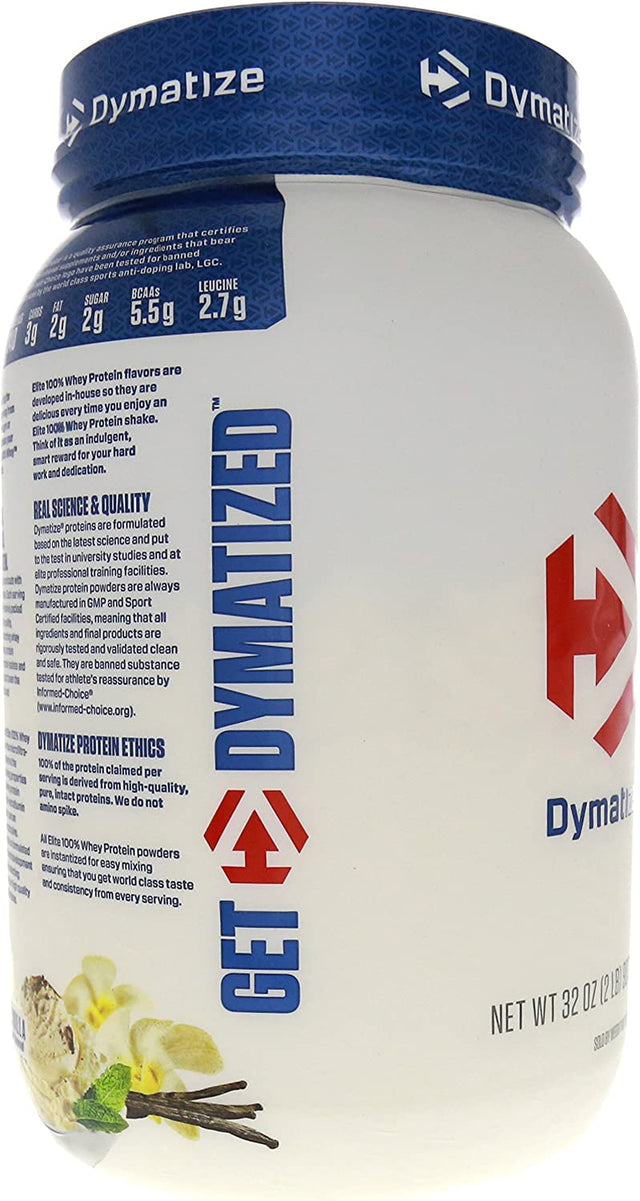 Dymatize Elite 100% Whey Protein Gourmet Vanilla - 2 Lbs