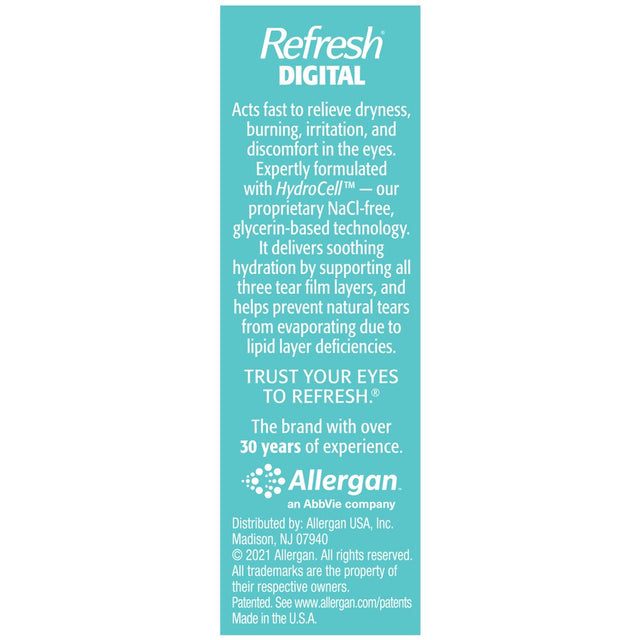 Refresh Digital Lubricant Eye Drops Preserved Tears, 10 Ml