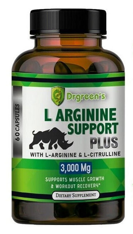 Nitric Oxide Booster Supplement L-Arginine 3000Mg Highest Potency Muscle Pump - 60 Capsules