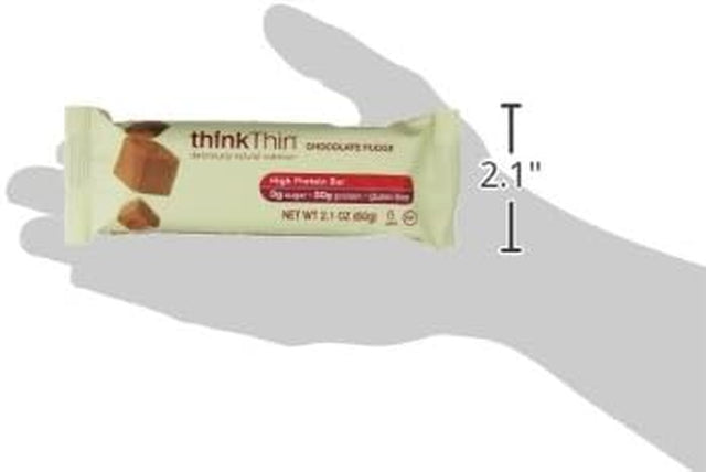 Thinkthin Protein Bar, Gluten Free Chocolate Fudge, 10 Count