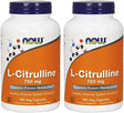 NOW Foods L-Citrulline 750 Mg, 180 Capsules (2 Pack)