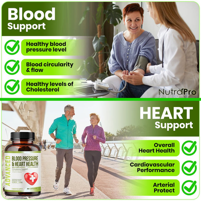 Heart Health BP Support Supplement - Support Blood Pressure & Healthy Circularity.