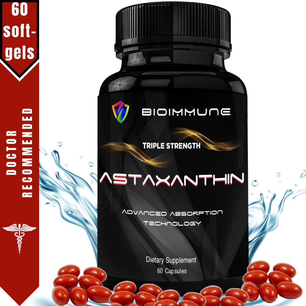 Bioimmune Triple Strength Astaquil™ Astaxanthin 12mg Enhanced Absorpti Nz 