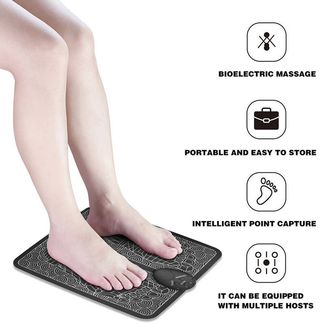 Foot Massager Mat for Neuropathy,Foot Massager Pad for Pain Plantar Relief,Smart Electric Foot Massager Acupuncture Apparatus Improves Blood Circulation Relieves Pain Health Care