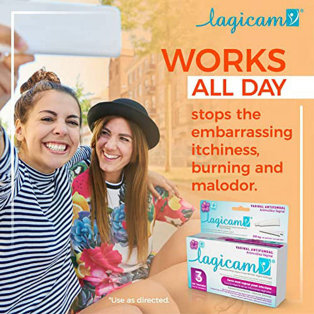 Lagicam Vaginal Yeast Infection Antifungal 3 Day Treatment Cream, 0.9 Oz