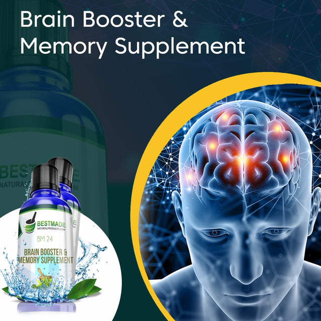 BM24 Liquid Formula Brain Booster and Natural Memory Supplement - Bestmade Natural Products