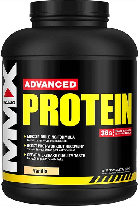 Musclemaxx High Energy + Muscle Building Protein, Vanilla Dream, 5 Lb (2.27 Kg)