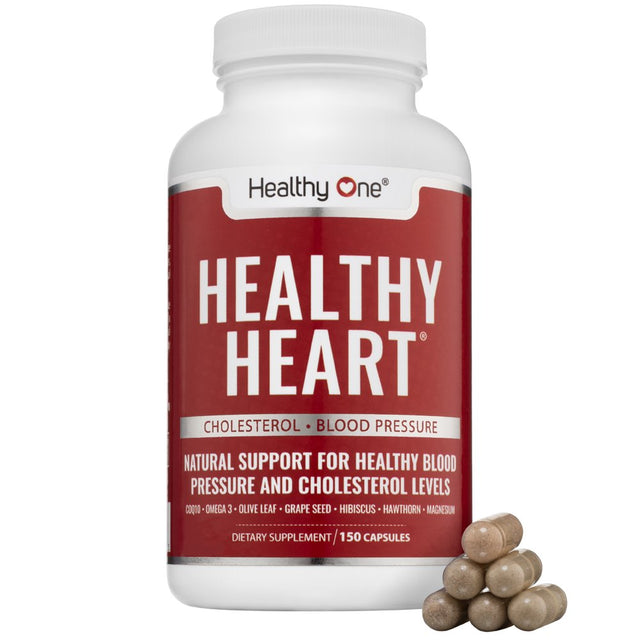 Healthy Heart Supplement | 8 All-Natural Ingredients | Helps Manage Wellness & Health | Improve Blood Flow (60)