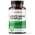 Healblend Lions Mane Mushroom Complex Capsules - Brain Supplement, Stimulates Mood, Memory and Creativity (60 Capsules)