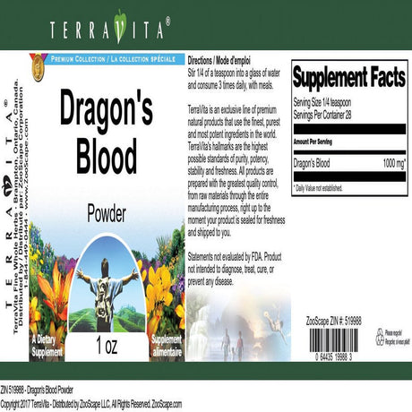 Terravita Dragon'S Blood Powder, (1 Oz, 3-Pack, Zin: 519988)