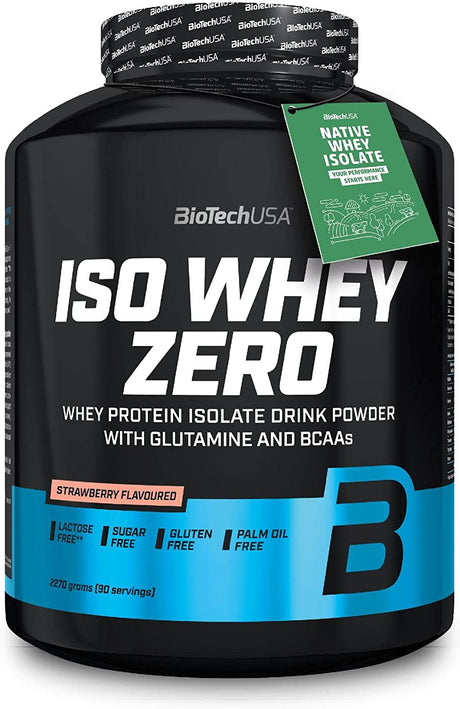 Iso Whey Zero - 5.0 Lbs - Strawberry - Biotech by Biotechusa