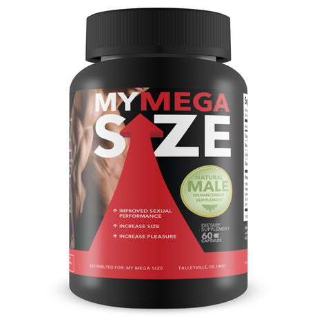 My Mega Size - Male Enhancement - Increase Size and Stamina - 60 Capsules