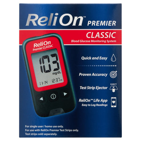 Relion Premier CLASSIC Blood Glucose Monitoring System