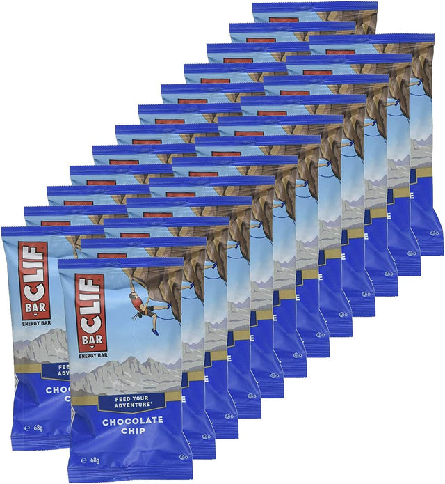 CLIF BARS - Energy Bars - Chocolate Chip - Made with Organic Oats - Plant Based Food - Vegetarian - Kosher (2.4 Ounce Protein Bars, 24 Count) Packaging May Vary,12 Count (Pack of 2)