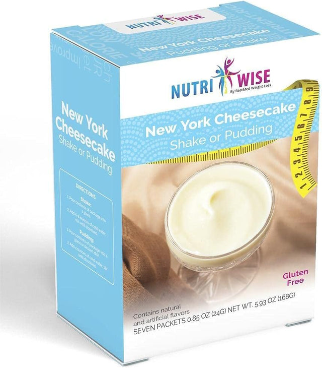 Nutriwise - Cheesecake Shake & Pudding | High Protein, Low Carb, Low Sugar, Low Fat (7/Box)