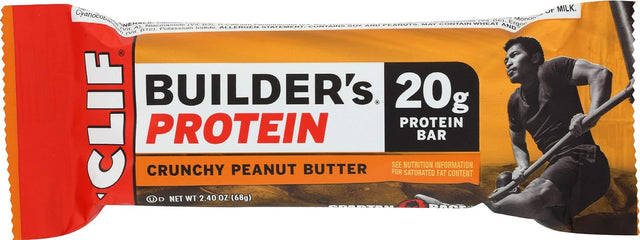 Clif Builder'S Protein Crunchy Peanut Butter (12 Count of 2.40 Oz Bars), 28.8 Oz