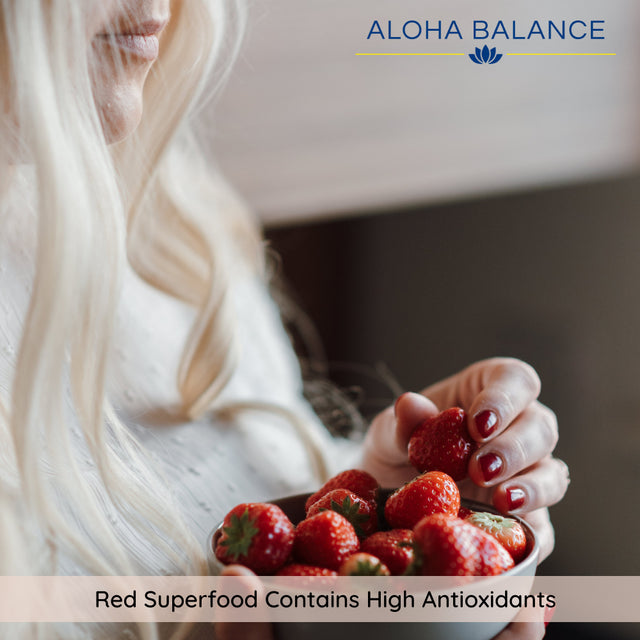 Red Superfood - Kiwi Strawberry - High Antioxidant Formula Packed with Micronutrients - Work Out Recovery Remedy by Aloha Balance