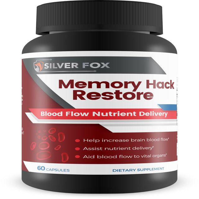 Memory Hack Restore - Blood Flow Nutrient Delivery - Help Deliver Nutrients to the Brain - Special Blend of Amino Acids to Support Increased Blood Flow, Nutrient Delivery, and Male Function