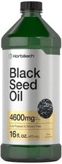 Black Seed Oil | 4600Mg | 16 Oz | Cold Pressed Nigella Sativa Supplement | Vegetarian, Non-Gmo, Gluten Free, and Solvent Free Formula | by Horbaach