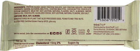 Thinkthin Protein Bar, Chocolate Fudge, 2.1 Oz