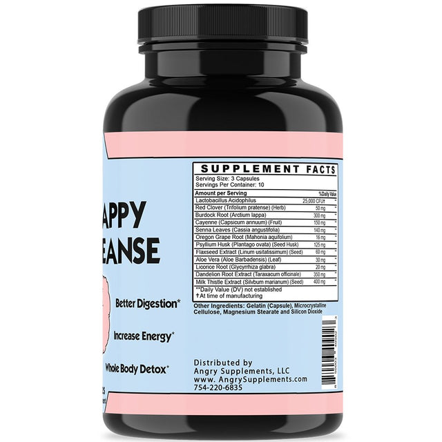 Angry Supplements 10 Day Happy Colon Cleanse, Weight Loss Aid W. Probiotics