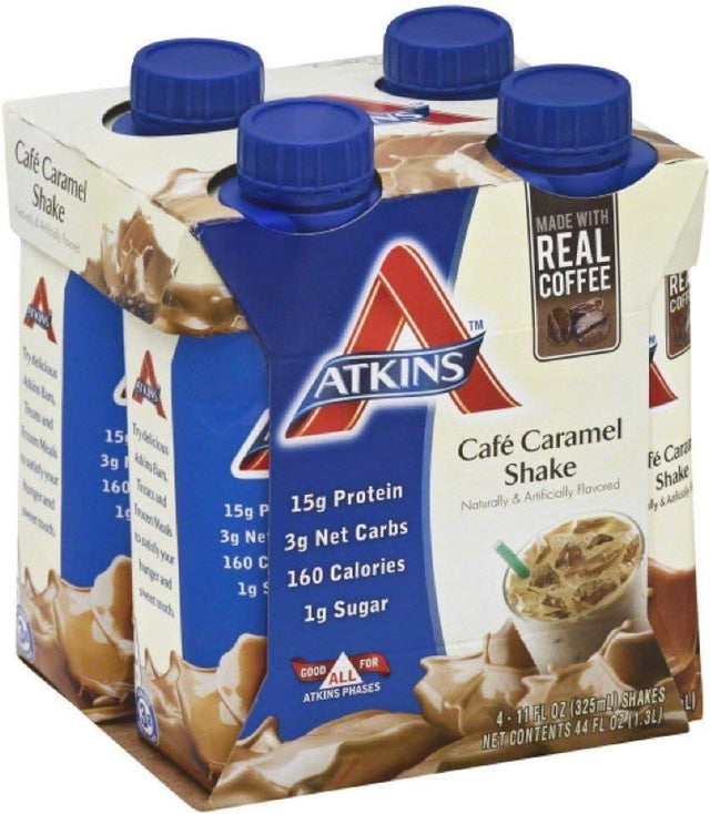 Atkins Shake Rtd Cafe Caramel 4/11 Fz16