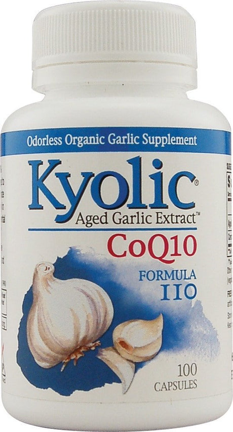 Kyolic Aged Garlic Extract Coq10 Formula 110 -- 100 Capsules