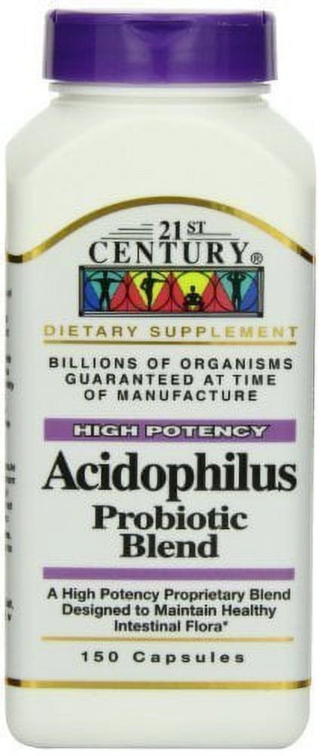 21St Century Acidophilus Probiotic Blend Dietary Supplement Unisex, 150 Tablets