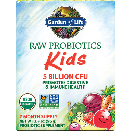 Garden of Life Organic Probiotics Kids 5 Billion Cfu 3.4 Oz Pwdr